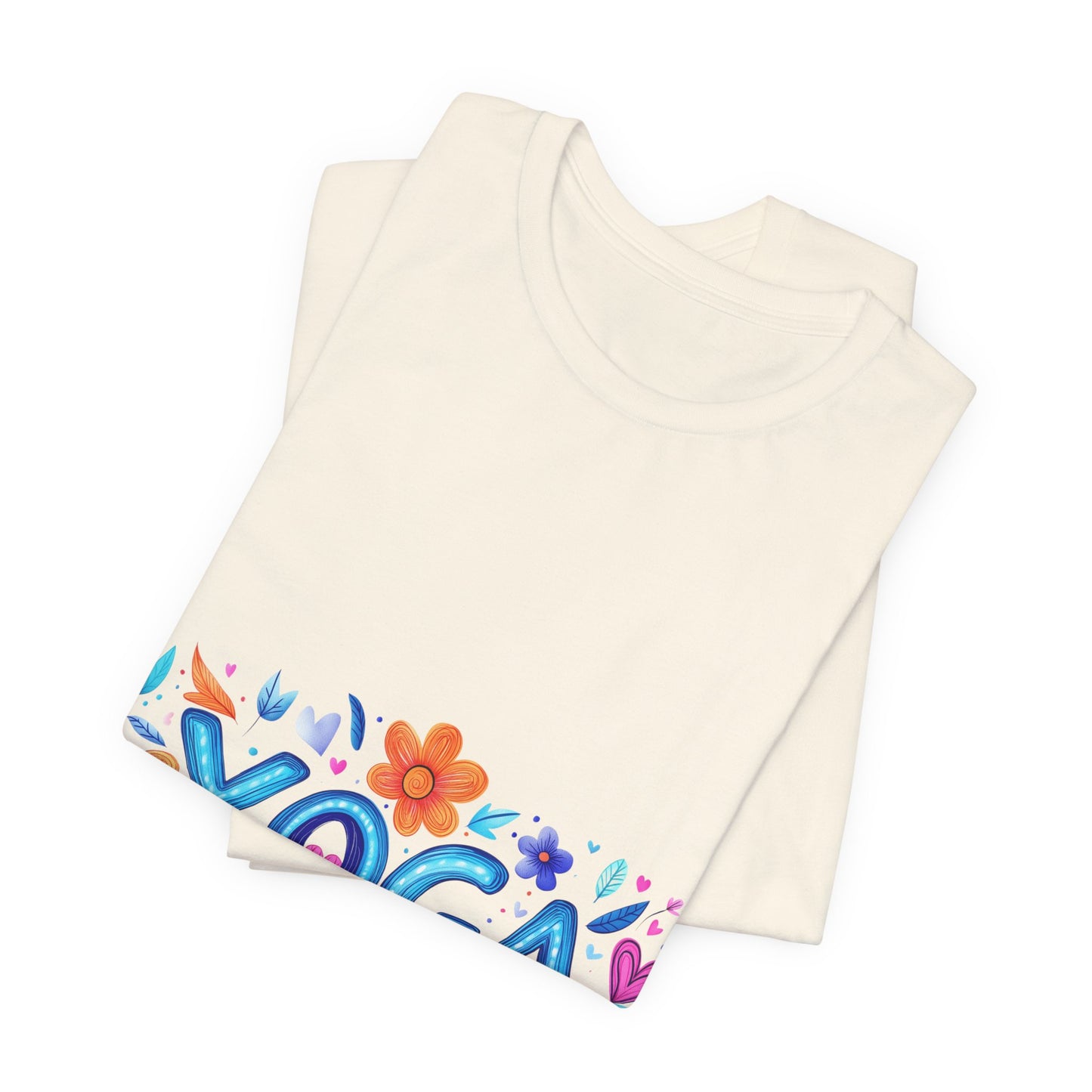 Colorful Yoga-Themed Unisex Tee for Yoga Lovers I Yoga T-Shirt I Gift for Yogis I Self-Care Meditation Apparel