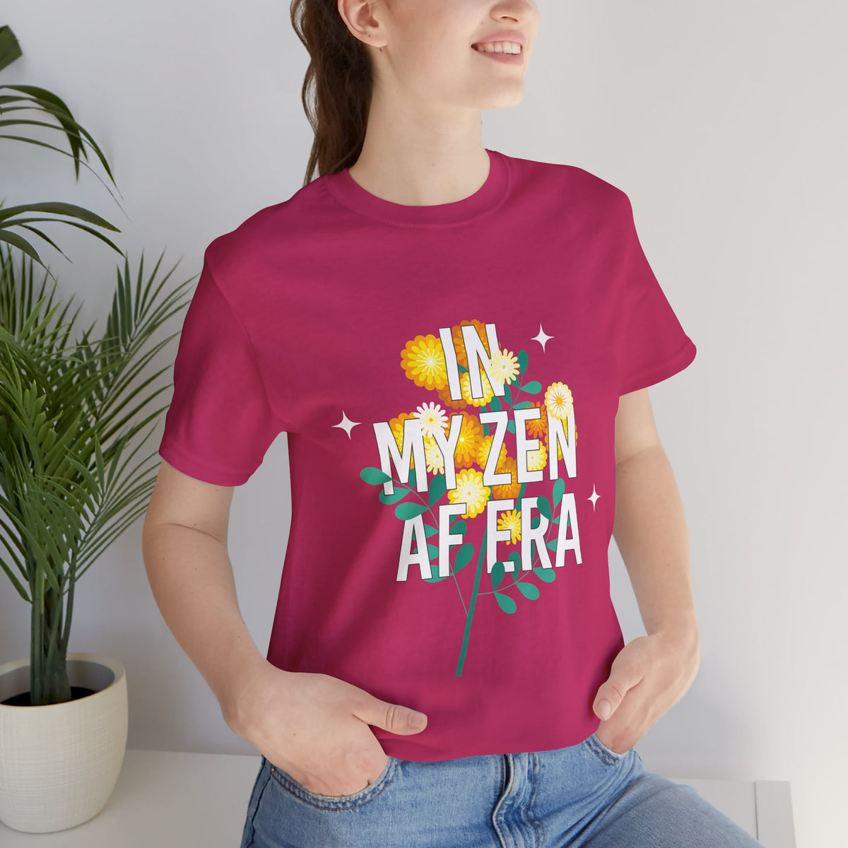 In My Zen AF Era T-Shirt - Floral Yoga Shirt I Funny Yoga Shirt I Flower Yoga Shirt I Meditation Gift For Yogi