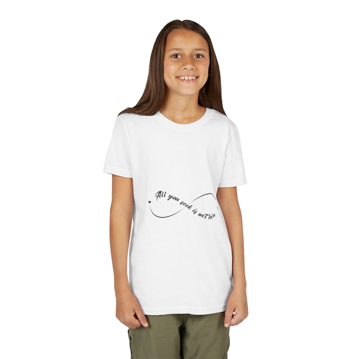 All You Seek Is Within Kids Yoga T-Shirt - Infinity Shirt For Kids I Girls, Boys Tee For Yoga I Meditation Gift For Little Yogi