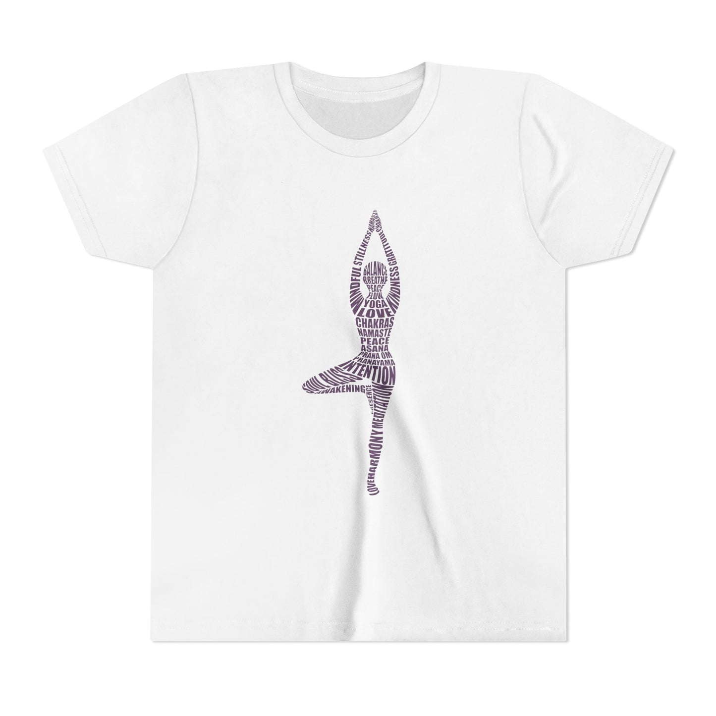 Yoga Pose Kids T-Shirt — Tree Pose Kids T-Shirt I Girls Yoga Tee I Boys Yoga Tee I Mindful Shirt For Kids
