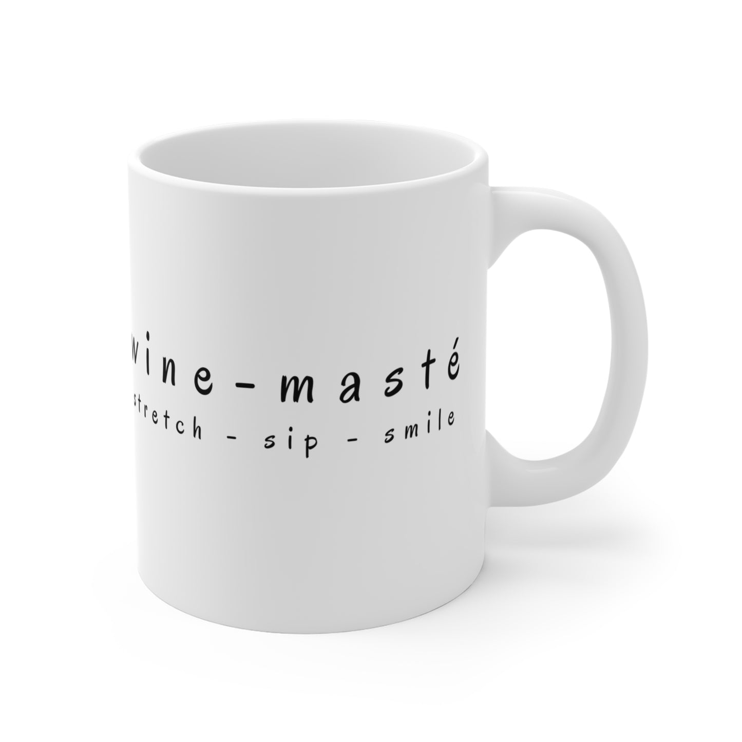 Wine-Masté Sip Stretch Smile - Yoga Mug Playful Wine Lover Mug  | Perfect Gift for Friends I Wine Enthusiasts I Celebrations I Home Decor