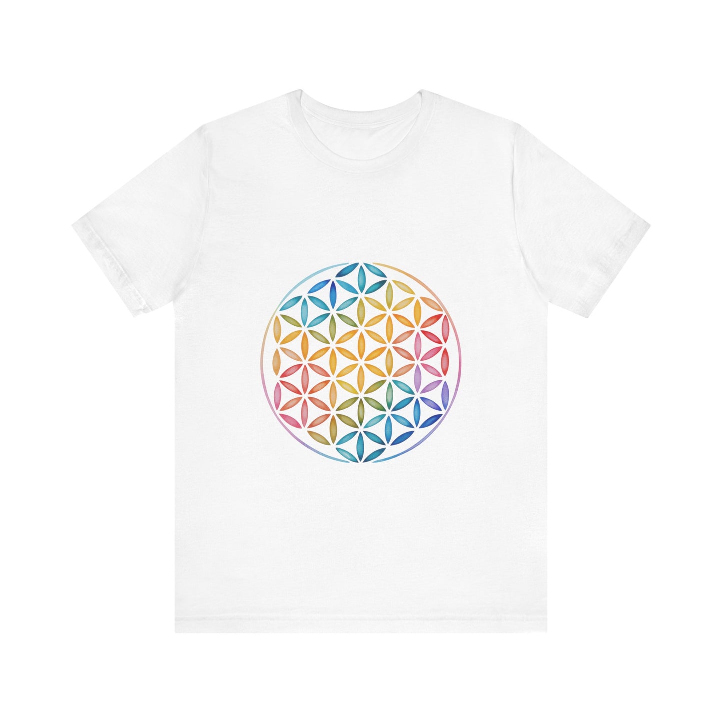 Flower of Life Tee I Spiritual & Yoga T-Shirt I Boho Graphic T-Shirt I Gift for Mindfulness I Self-Care Meditation Apparel