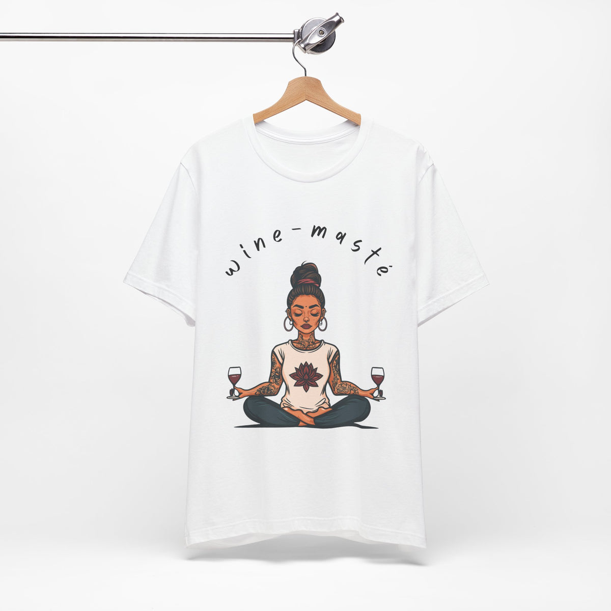 Wine & Yoga T-Shirt — Wine Lover Shirt I Funny Meditation Tee I Gift For Yogini I Zen Shirt
