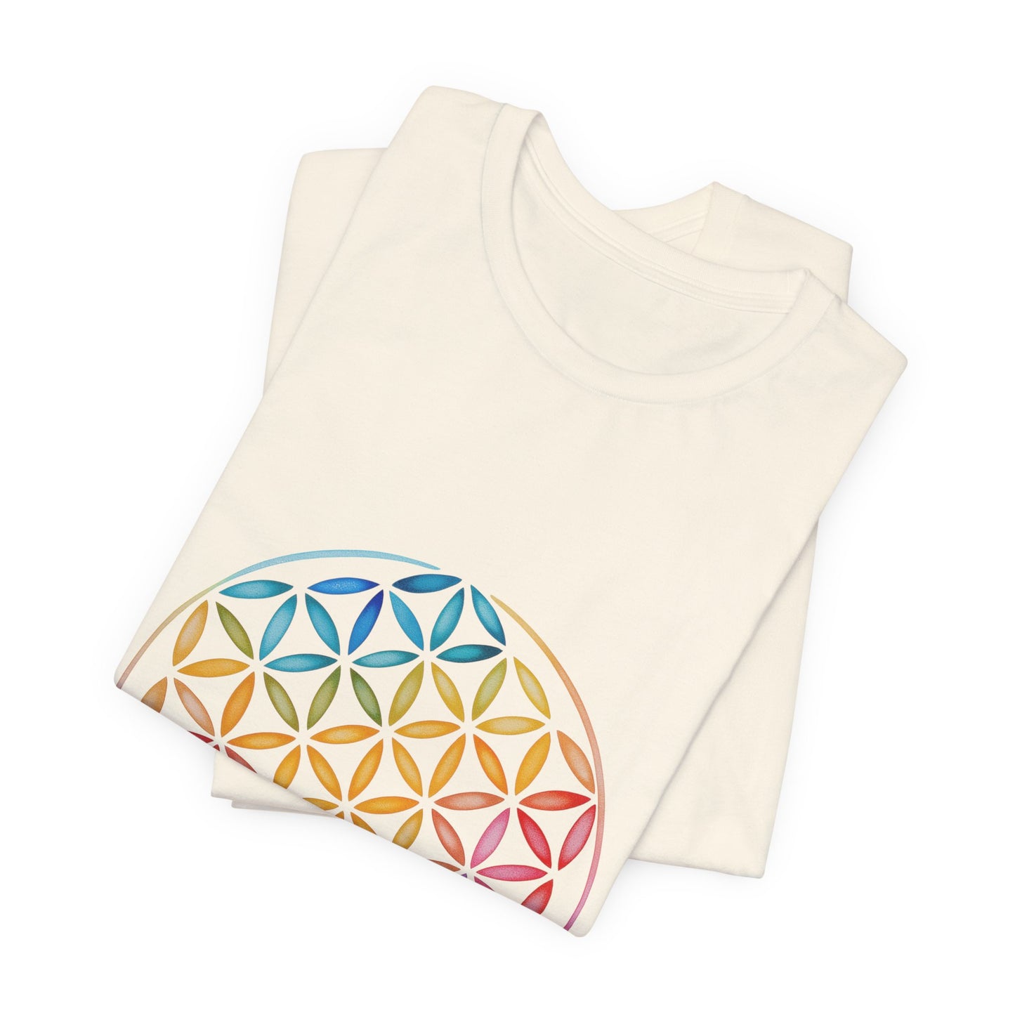 Flower of Life Tee I Spiritual & Yoga T-Shirt I Boho Graphic T-Shirt I Gift for Mindfulness I Self-Care Meditation Apparel