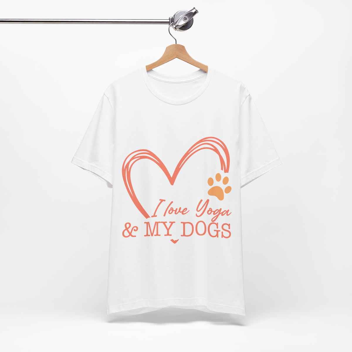 I Love Yoga & My Dogs T-Shirt - Dog Lover Shirt I Cute Yoga Tee I Meditation Gift For Yogi