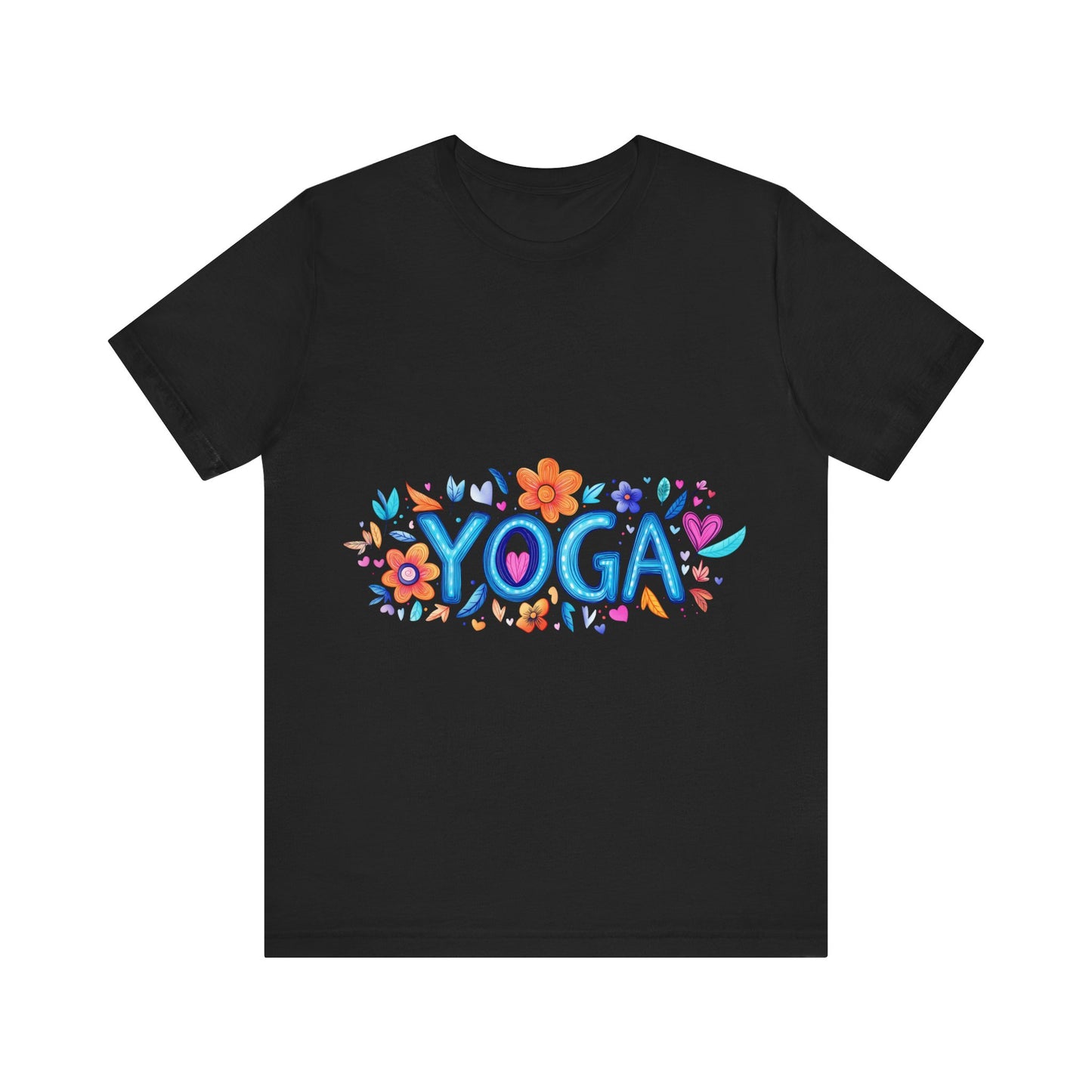 Colorful Yoga-Themed Unisex Tee for Yoga Lovers I Yoga T-Shirt I Gift for Yogis I Self-Care Meditation Apparel