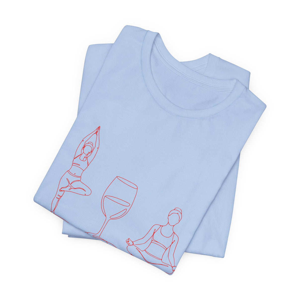 Yoga & Wine T-Shirt — "Life Is Better With Yoga & Wine" Relaxed Shirt I Wine Lover Shirt I Meditation Gift