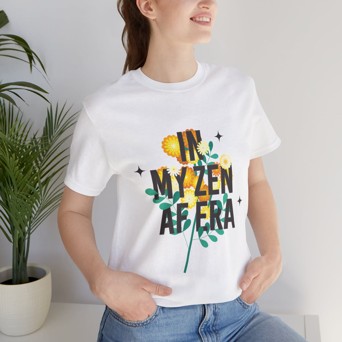 In My Zen AF Era T-Shirt - Floral Yoga Shirt I Funny Yoga Shirt I Flower Yoga Shirt I Meditation Gift For Yogi