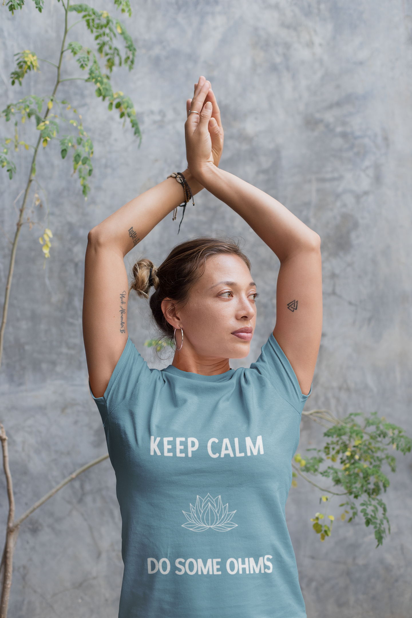 Keep Calm Do Some Ohms Unisex Yoga Tee - Yoga & Mindfulness T-Shirt I Yoga Lovers Apparel I Meditation Clothing