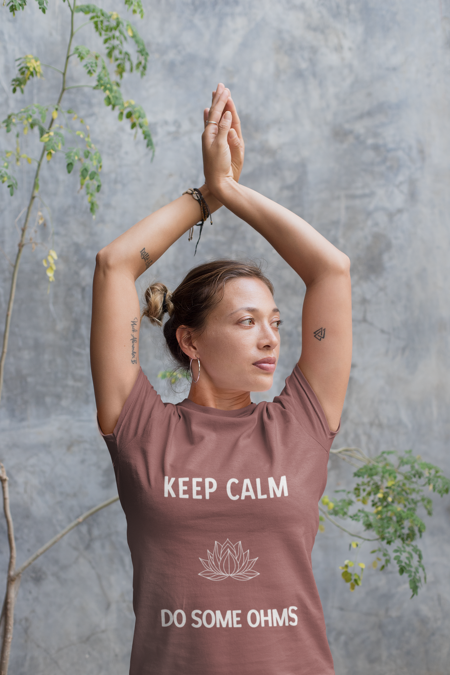 Keep Calm Do Some Ohms Unisex Yoga Tee - Yoga & Mindfulness T-Shirt I Yoga Lovers Apparel I Meditation Clothing