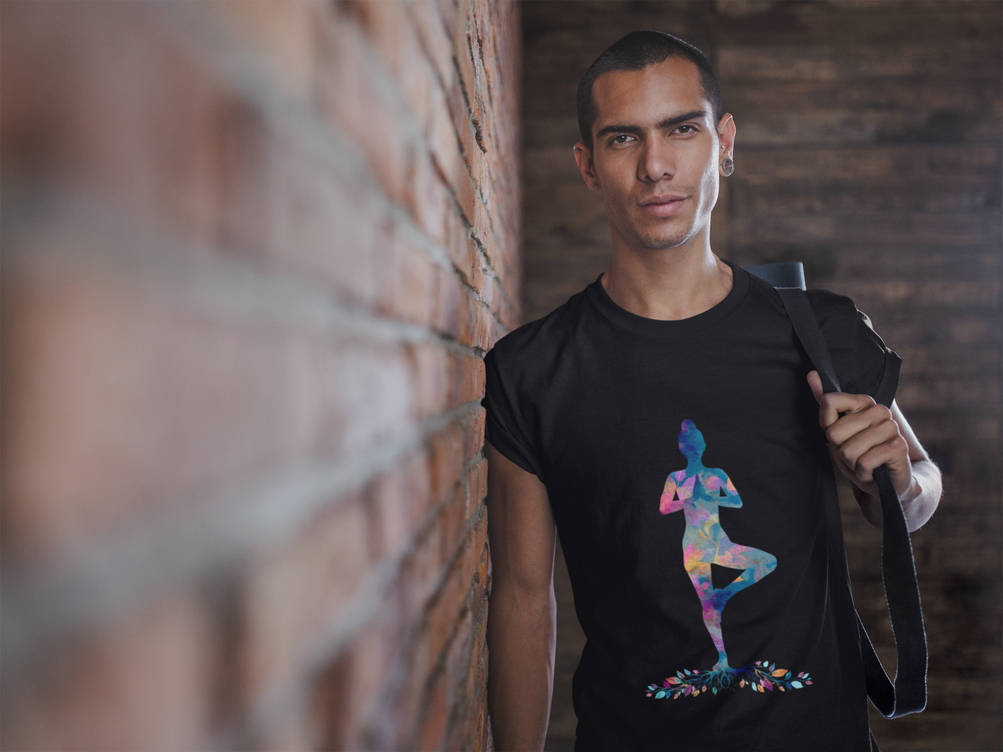 Colorful Tree Pose Mindful Yoga Tee - Unisex T-Shirt I Inspirational Yoga Art I Gift for Yogis I Relaxation & Meditation Tee