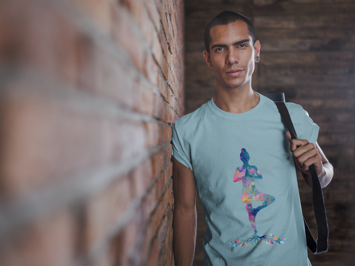 Colorful Tree Pose Mindful Yoga Tee - Unisex T-Shirt I Inspirational Yoga Art I Gift for Yogis I Relaxation & Meditation Tee