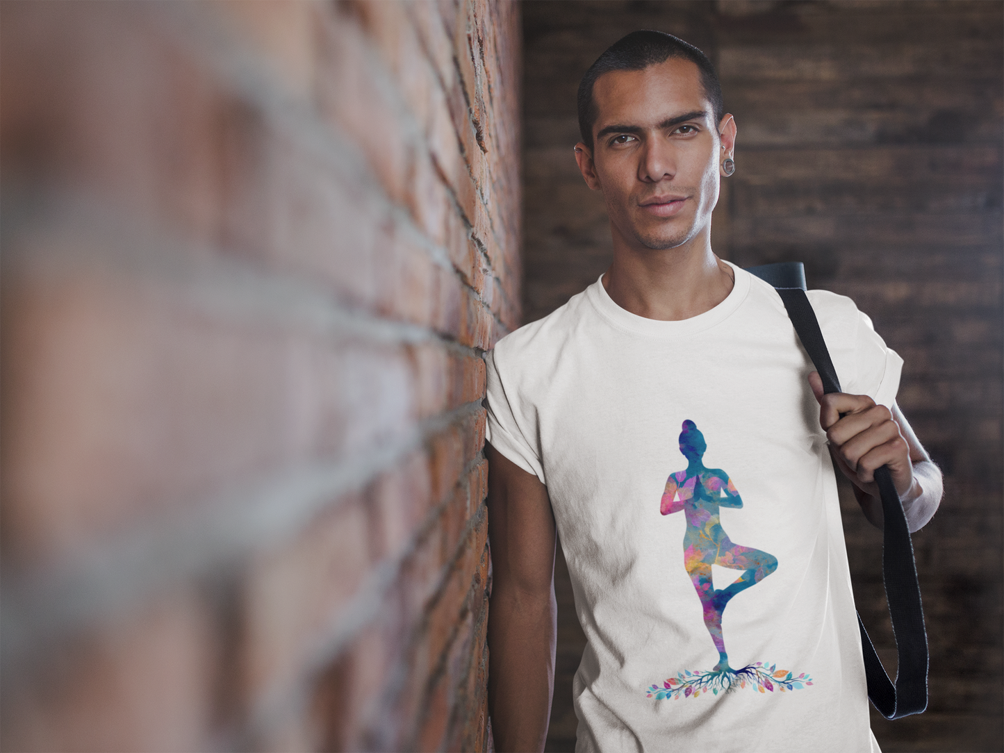 Colorful Tree Pose Mindful Yoga Tee - Unisex T-Shirt I Inspirational Yoga Art I Gift for Yogis I Relaxation & Meditation Tee