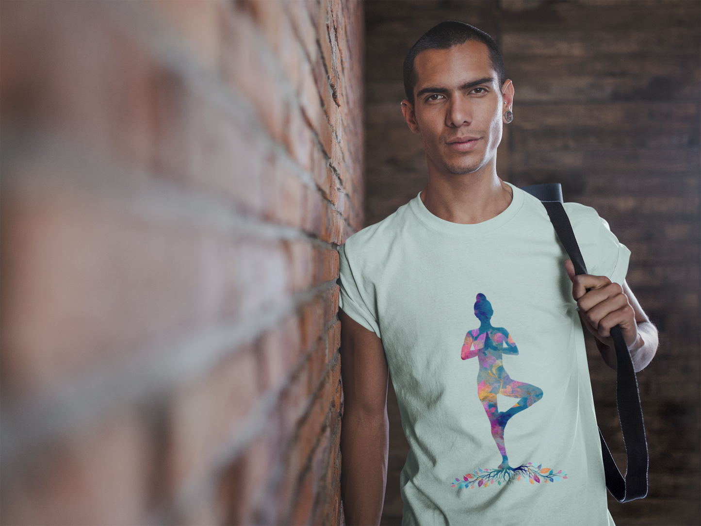 Colorful Tree Pose Mindful Yoga Tee - Unisex T-Shirt I Inspirational Yoga Art I Gift for Yogis I Relaxation & Meditation Tee
