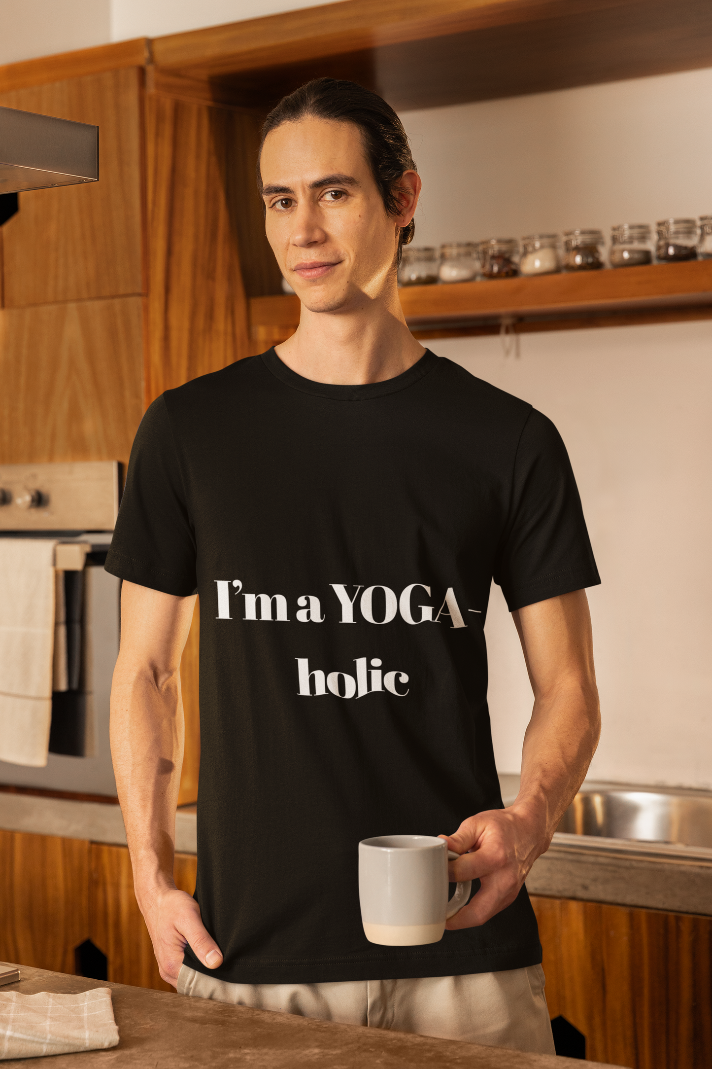 "I'm a YOGA-holic" Motivational T-Shirt - Unisex Tee for Yoga Lovers I Mindfulness Apparel I Meditation T-Shirt