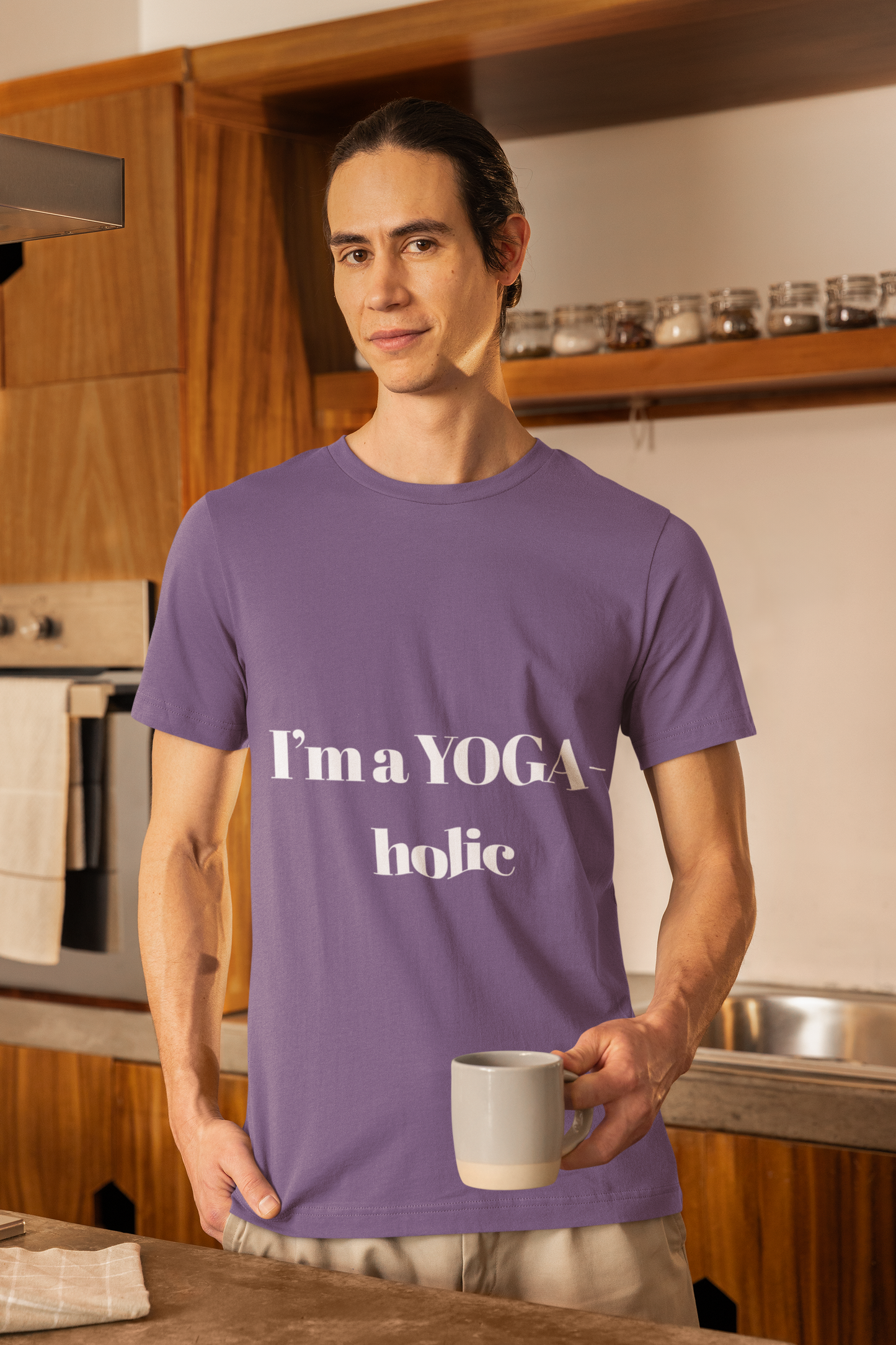 "I'm a YOGA-holic" Motivational T-Shirt - Unisex Tee for Yoga Lovers I Mindfulness Apparel I Meditation T-Shirt