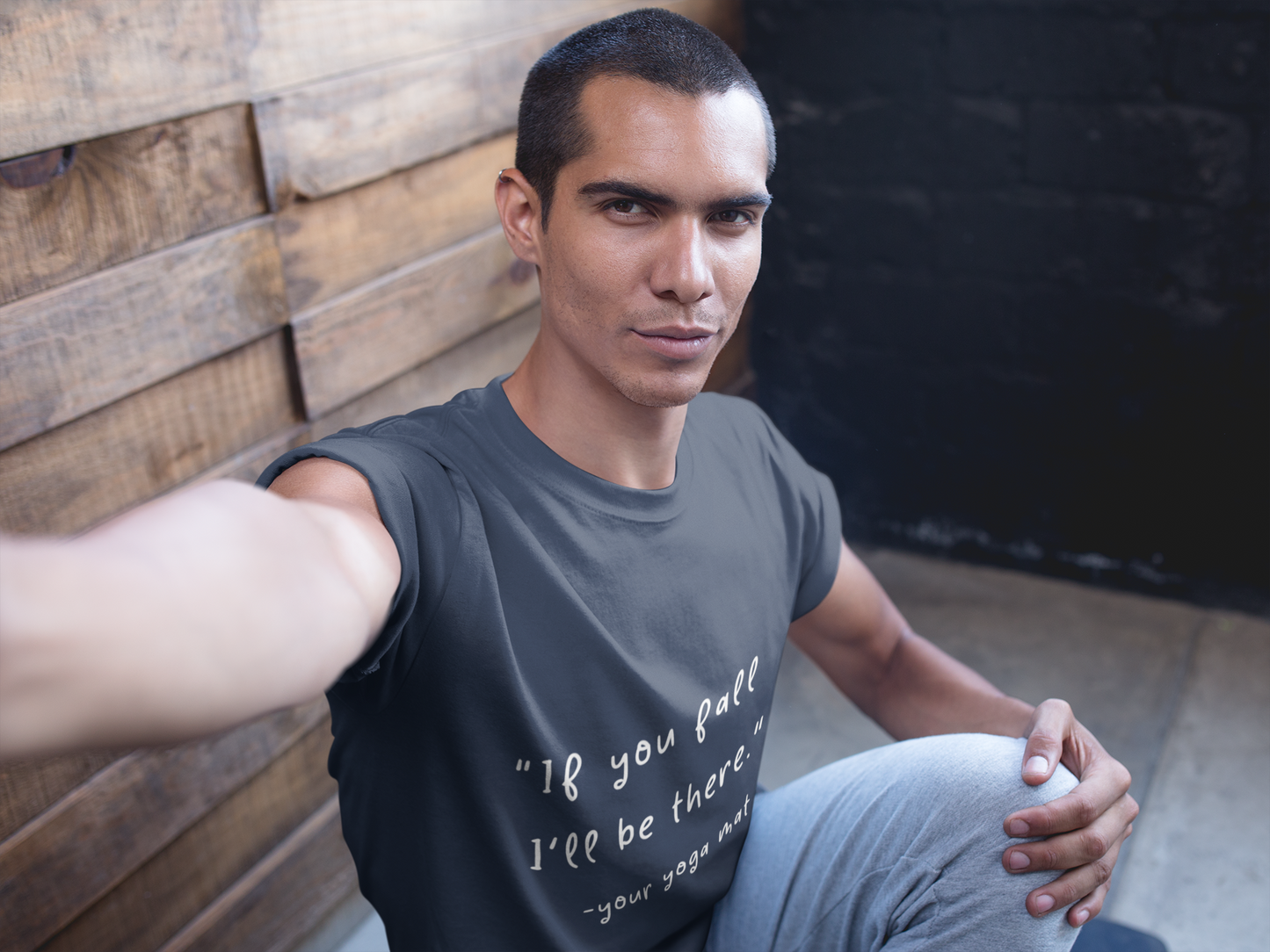"If You Fall I'll Be There" Unisex Yoga Tee I Yoga Gift I Friend Gift I Wellness Apparel I Self-Care Meditation Clothing