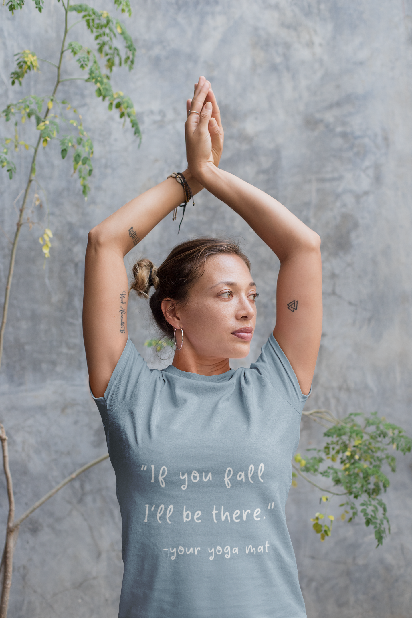 "If You Fall I'll Be There" Unisex Yoga Tee I Yoga Gift I Friend Gift I Wellness Apparel I Self-Care Meditation Clothing