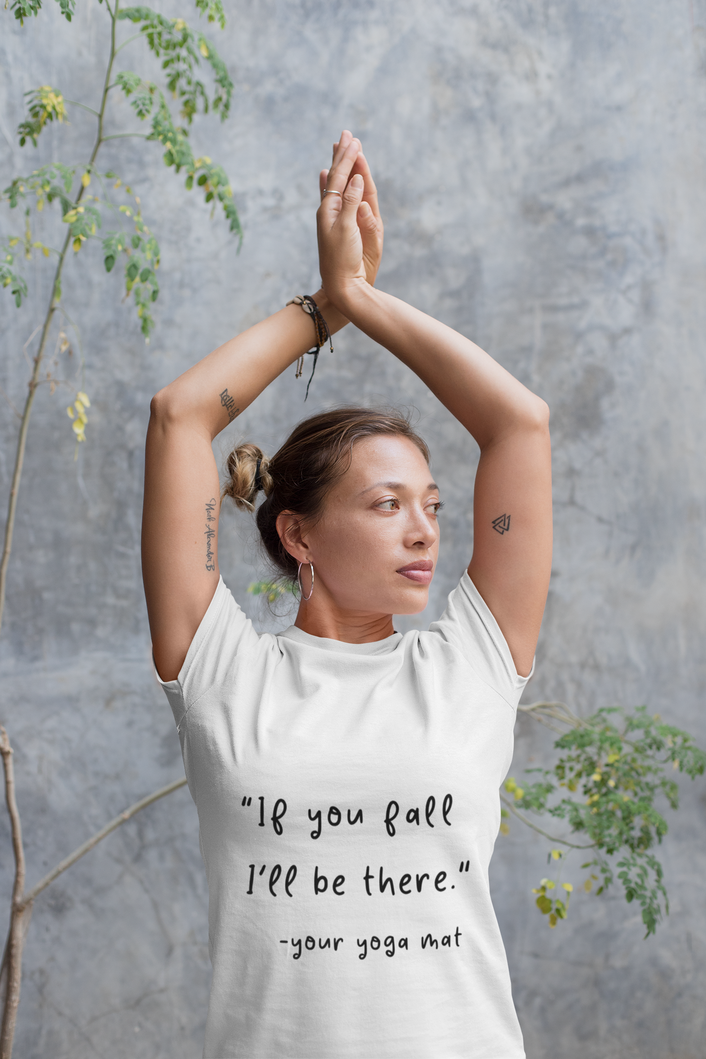 "If You Fall I'll Be There" Unisex Yoga Tee I Yoga Gift I Friend Gift I Wellness Apparel I Self-Care Meditation Clothing