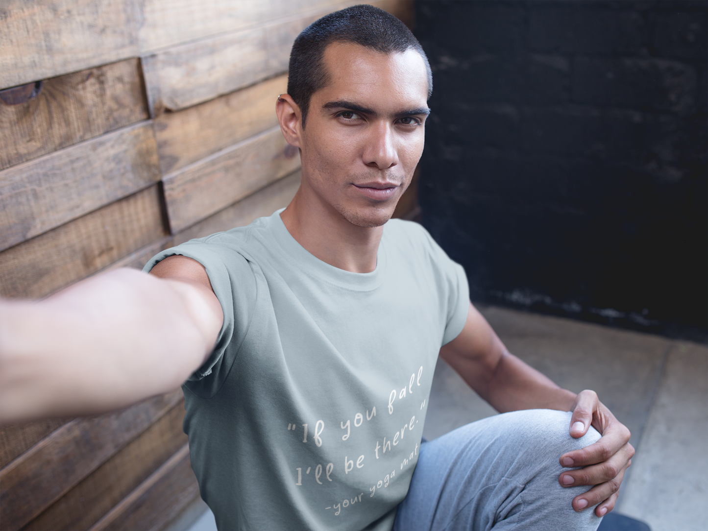 "If You Fall I'll Be There" Unisex Yoga Tee I Yoga Gift I Friend Gift I Wellness Apparel I Self-Care Meditation Clothing