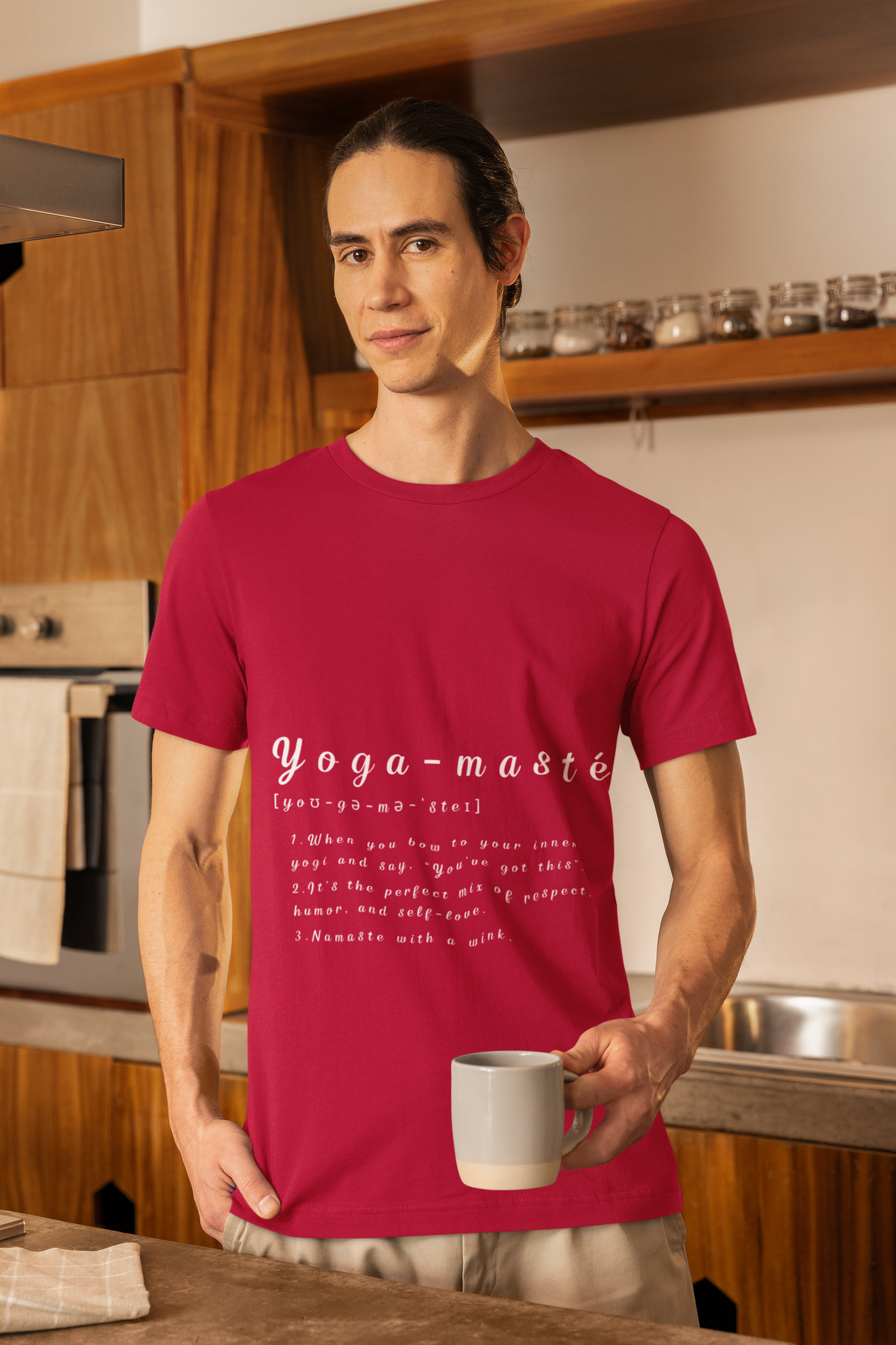 Yoga-masté - Unisex Tee | Inspiring Yoga T-Shirt I Gift for Yogis I Mindfulness & Wellness Gift I Self-Care Meditation Apparel