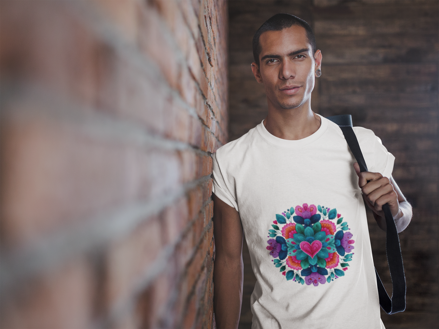 Vibrant Mandala Yoga Unisex Tee - Colorful Yoga Casual Wear I Mindfulness Gift for Her I Boho Style T-Shirt