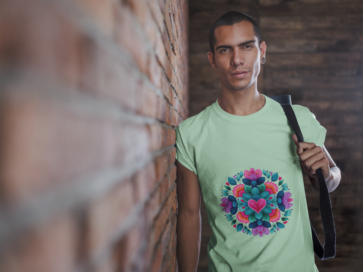 Vibrant Mandala Yoga Unisex Tee - Colorful Yoga Casual Wear I Mindfulness Gift for Her I Boho Style T-Shirt