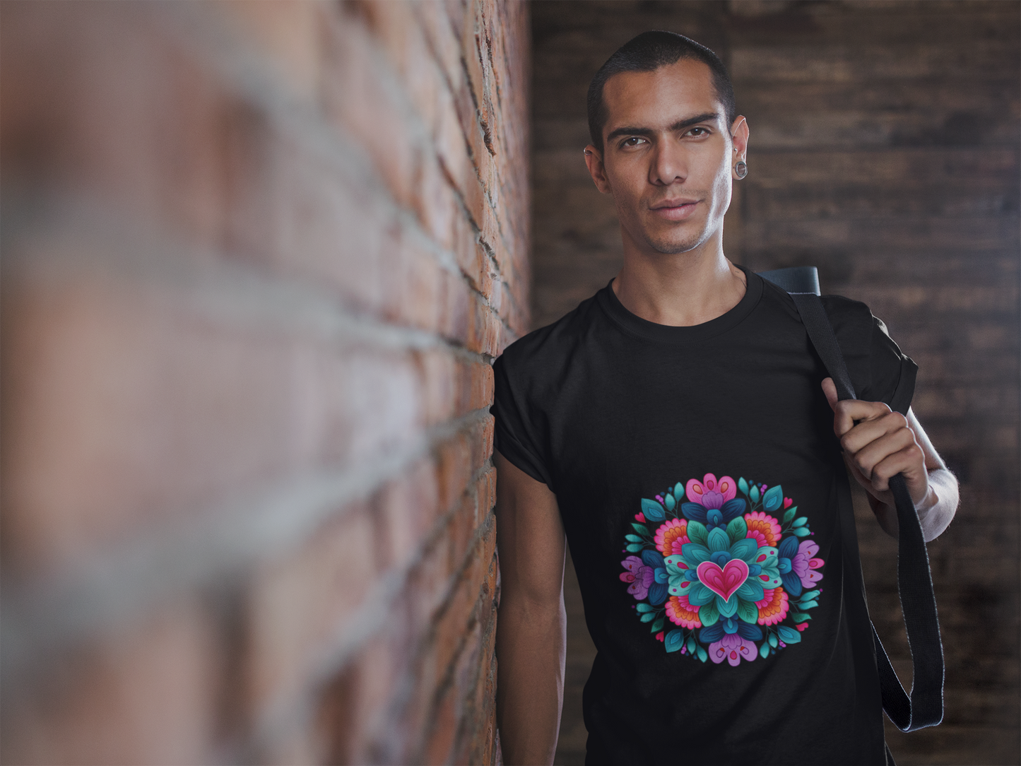 Vibrant Mandala Yoga Unisex Tee - Colorful Yoga Casual Wear I Mindfulness Gift for Her I Boho Style T-Shirt