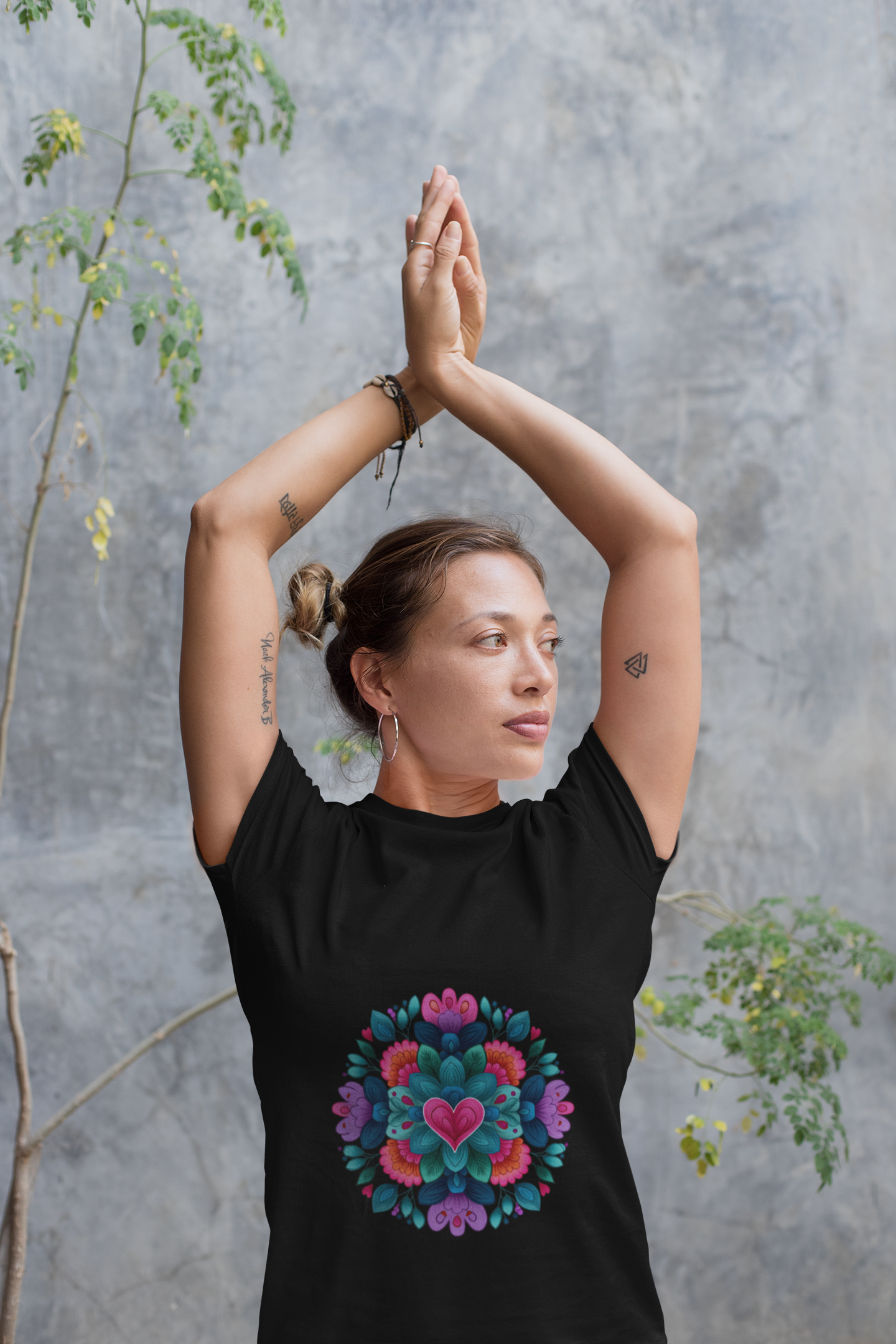 Vibrant Mandala Yoga Unisex Tee - Colorful Yoga Casual Wear I Mindfulness Gift for Her I Boho Style T-Shirt