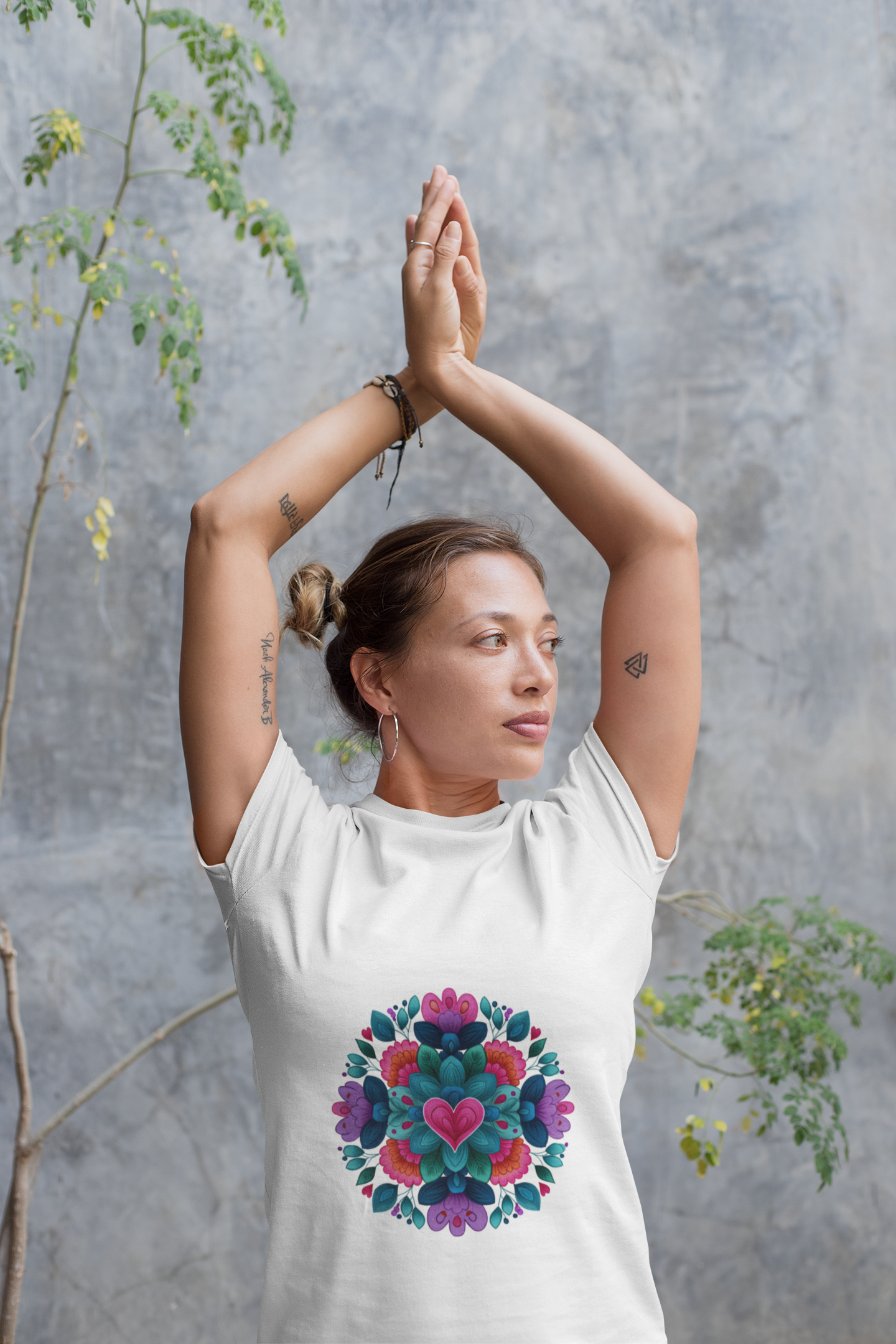 Vibrant Mandala Yoga Unisex Tee - Colorful Yoga Casual Wear I Mindfulness Gift for Her I Boho Style T-Shirt