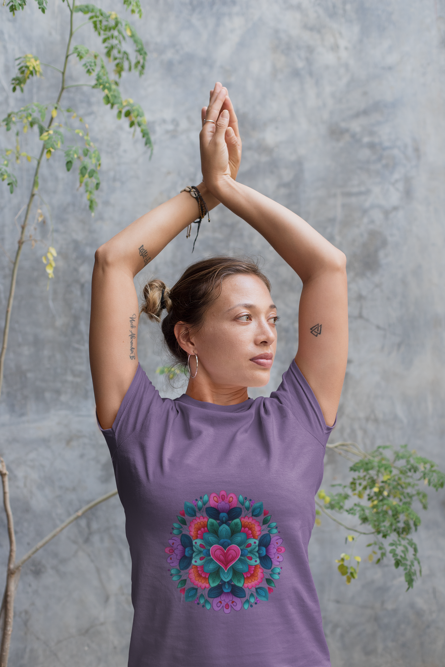 Vibrant Mandala Yoga Unisex Tee - Colorful Yoga Casual Wear I Mindfulness Gift for Her I Boho Style T-Shirt