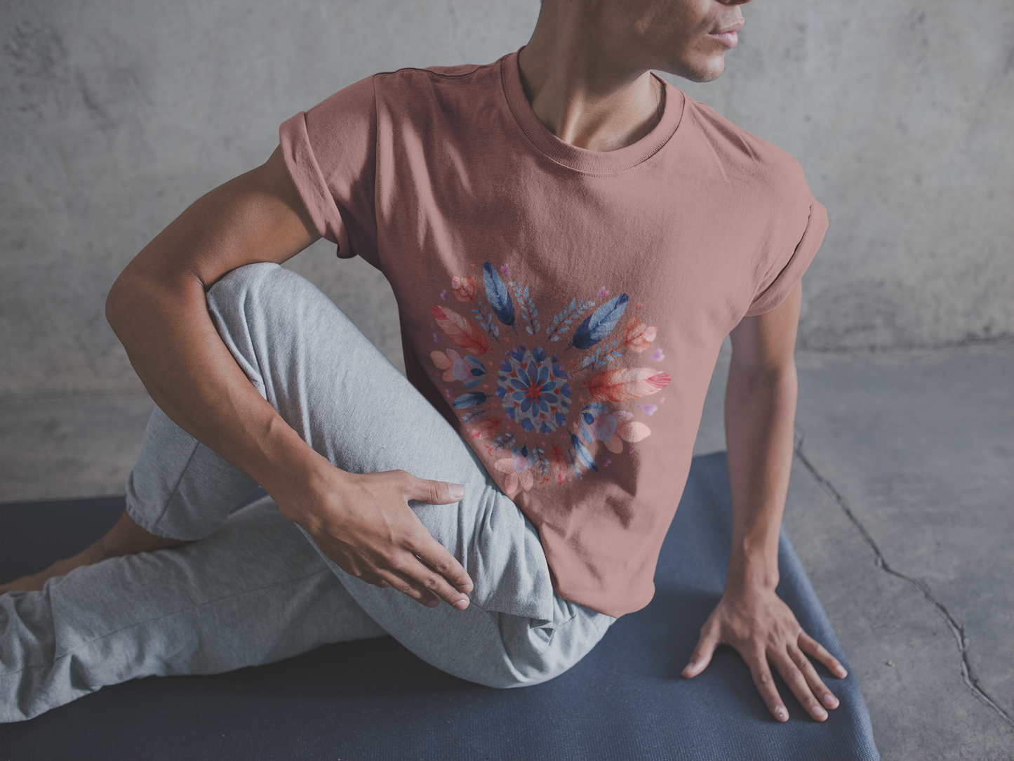 Heart Mandala Unisex Tee I Boho T-Shirt I Love Heart T-Shirt I Gift for Her I Casual Yoga Wear I Self-Care Meditation Apparel