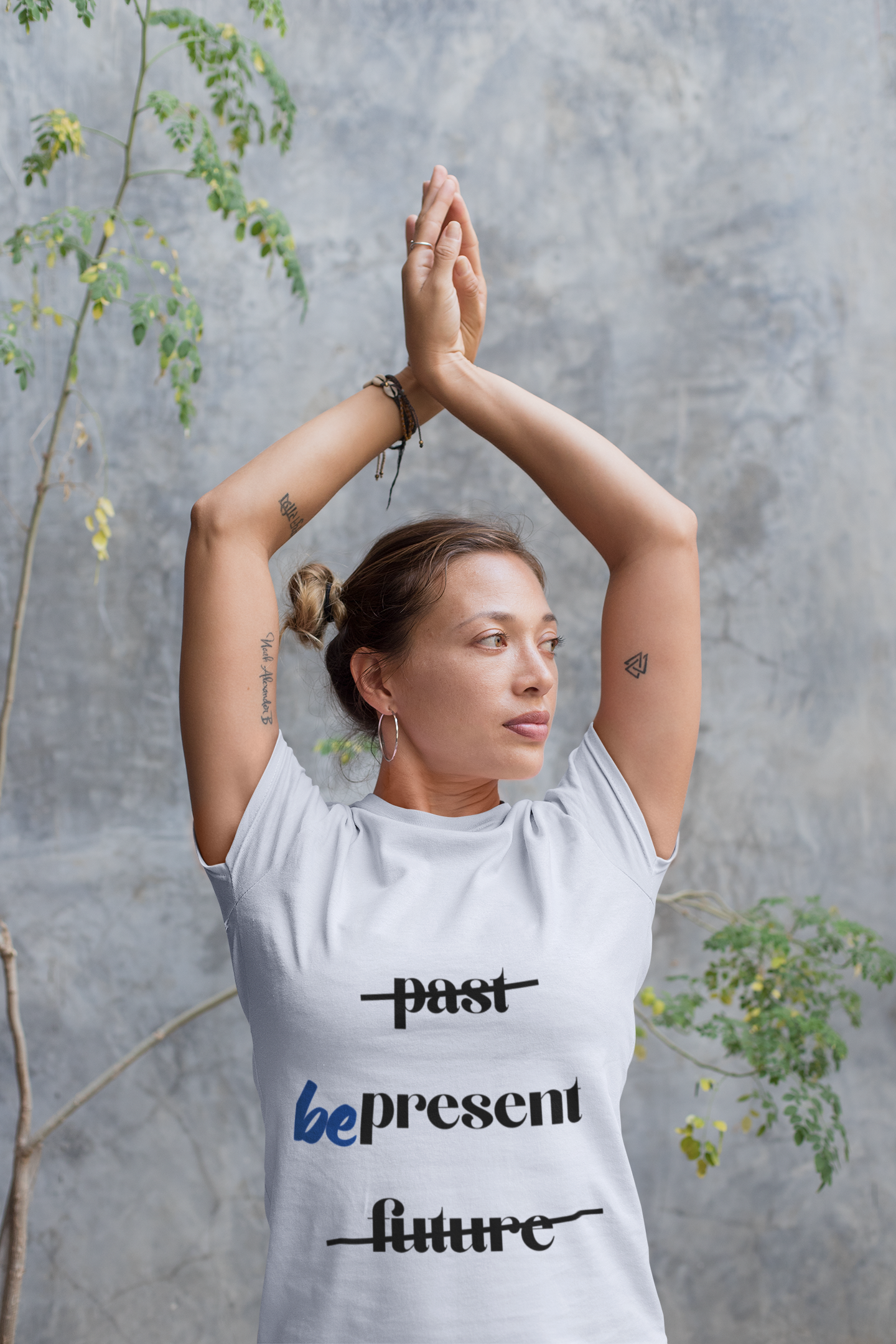 "Be Present" Yoga Unisex Tee | Mindfulness T-Shirt for Yogis I Meditation T-Shirt I Self-Care Apparel