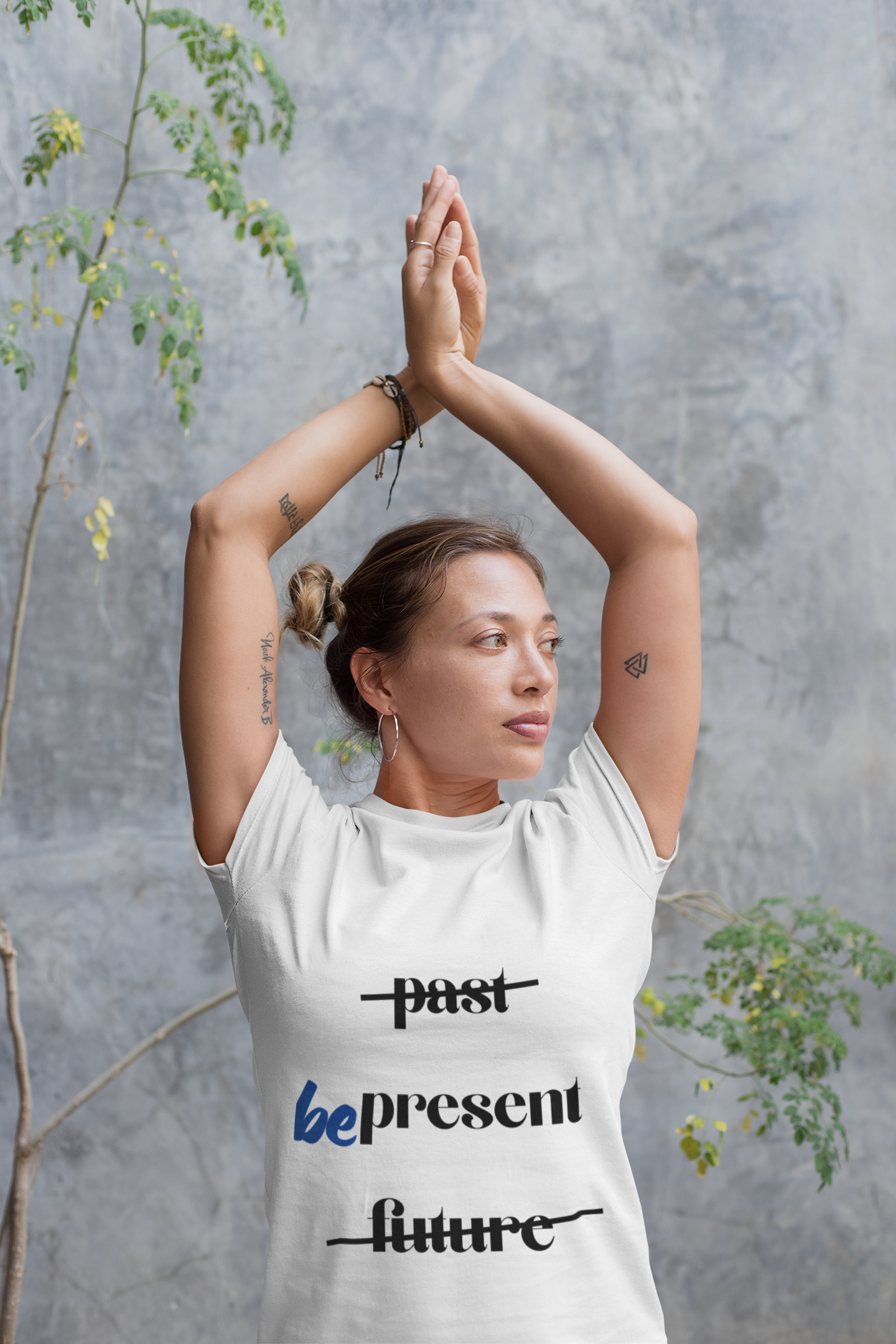"Be Present" Yoga Unisex Tee | Mindfulness T-Shirt for Yogis I Meditation T-Shirt I Self-Care Apparel