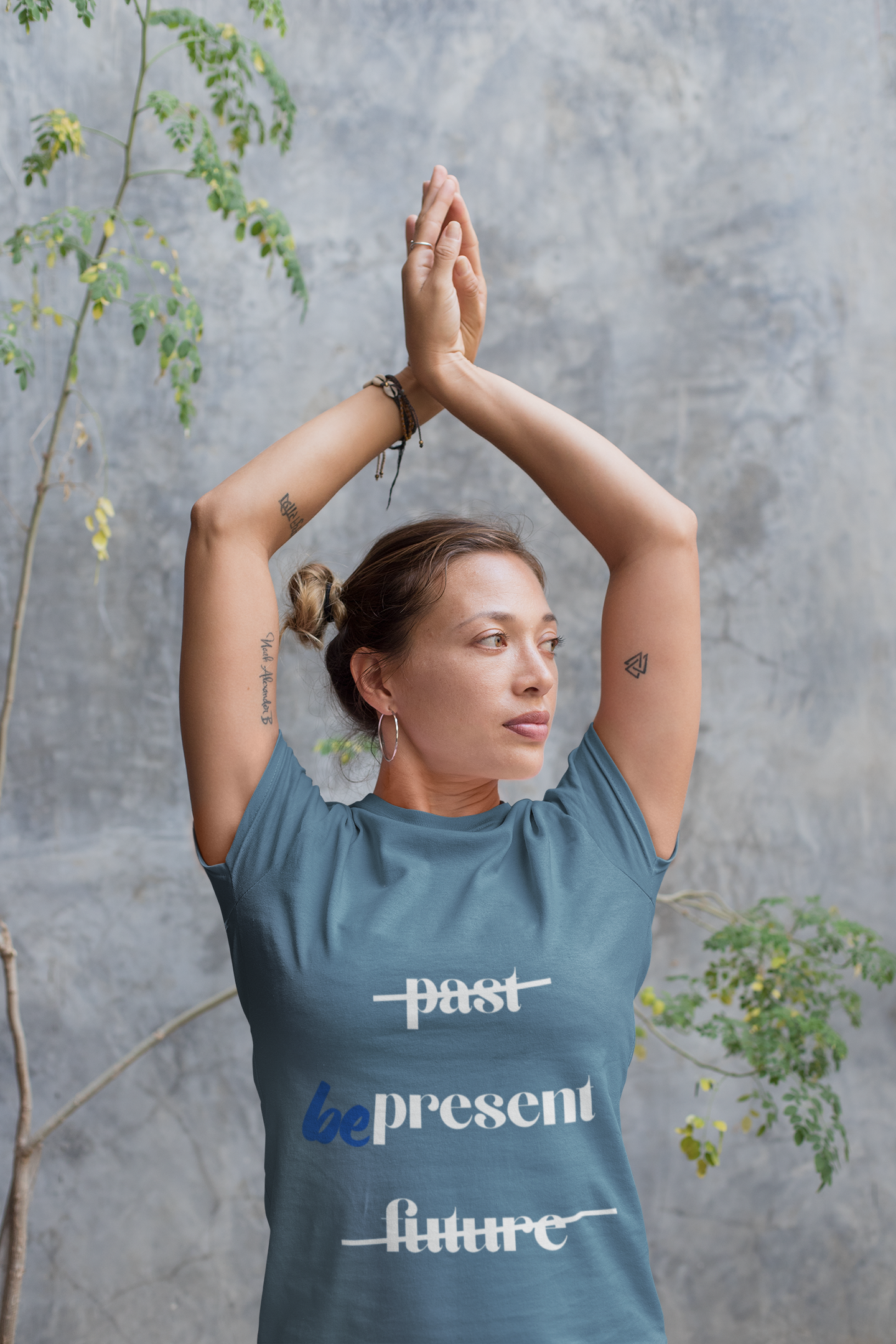 "Be Present" Yoga Unisex Tee | Mindfulness T-Shirt for Yogis I Meditation T-Shirt I Self-Care Apparel
