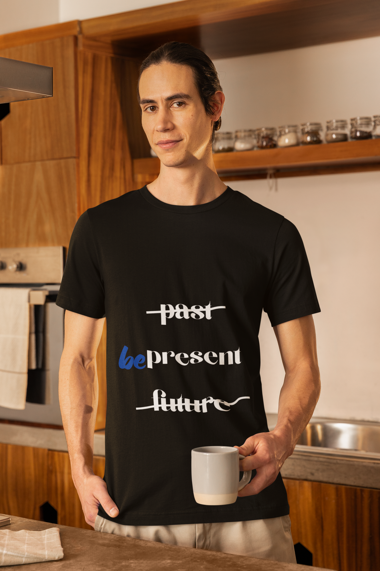 "Be Present" Yoga Unisex Tee | Mindfulness T-Shirt for Yogis I Meditation T-Shirt I Self-Care Apparel