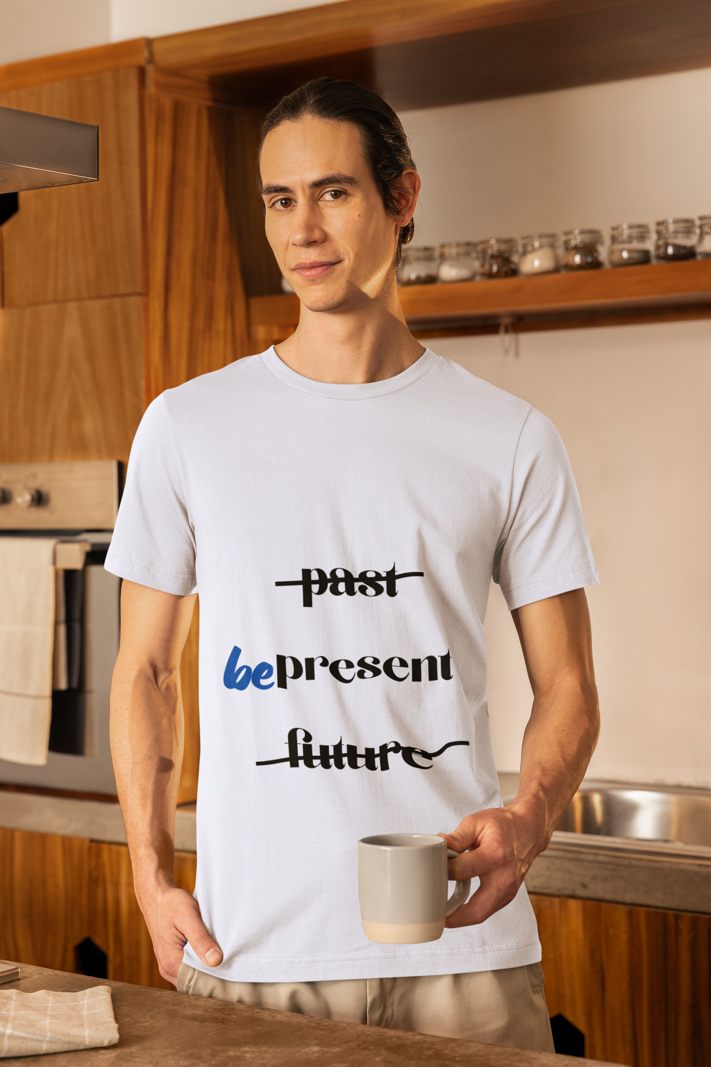 "Be Present" Yoga Unisex Tee | Mindfulness T-Shirt for Yogis I Meditation T-Shirt I Self-Care Apparel