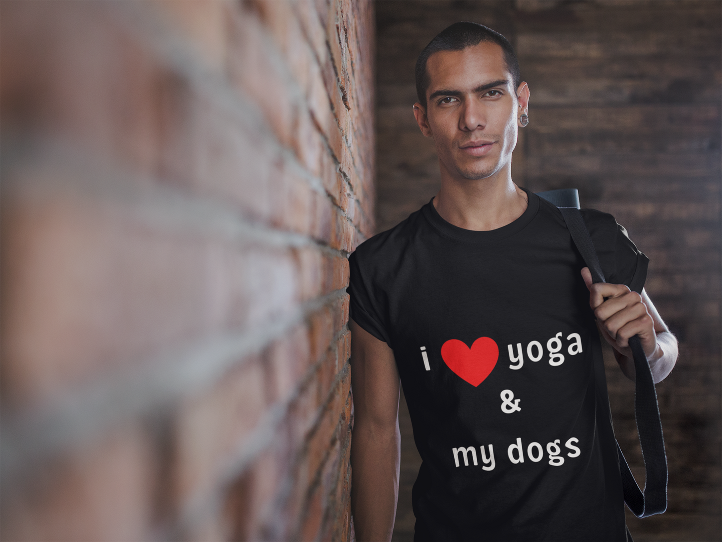 I Love Yoga & My Dogs Unisex Jersey Tee - Perfect Gift for Yoga Enthusiasts and Dog Lovers