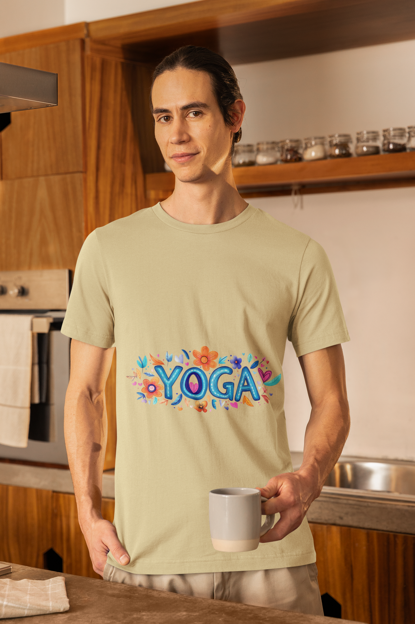 Colorful Yoga-Themed Unisex Tee for Yoga Lovers I Yoga T-Shirt I Gift for Yogis I Self-Care Meditation Apparel