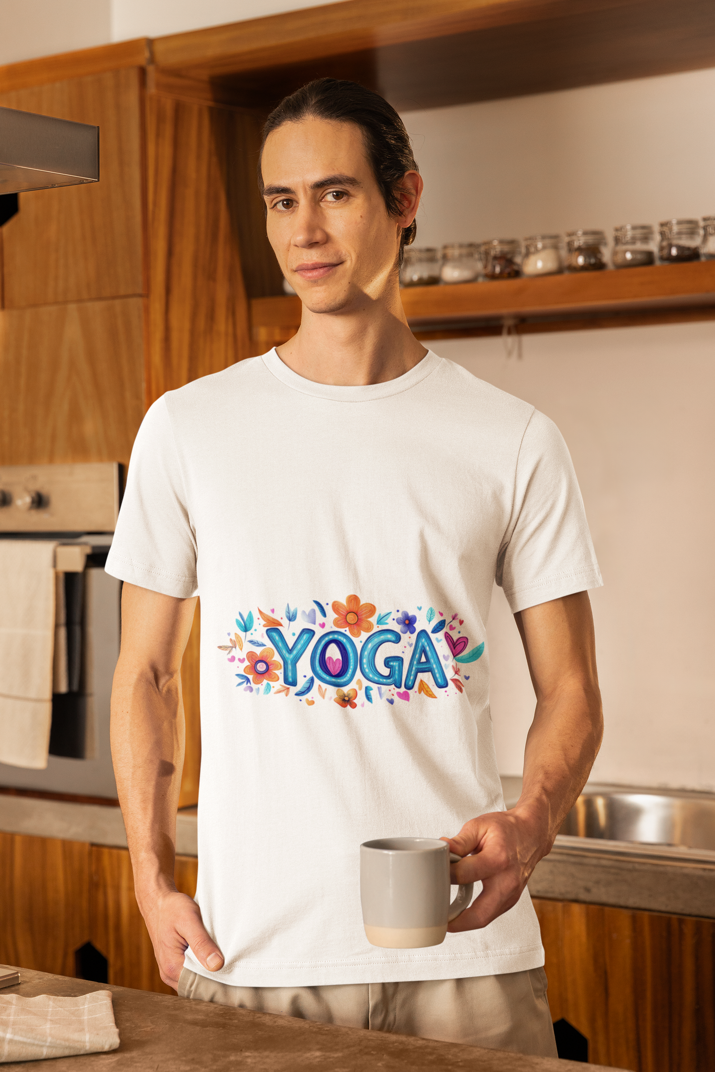Colorful Yoga-Themed Unisex Tee for Yoga Lovers I Yoga T-Shirt I Gift for Yogis I Self-Care Meditation Apparel