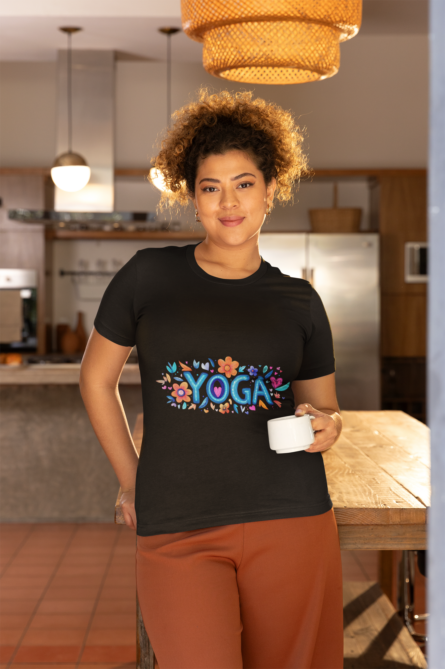Colorful Yoga-Themed Unisex Tee for Yoga Lovers I Yoga T-Shirt I Gift for Yogis I Self-Care Meditation Apparel