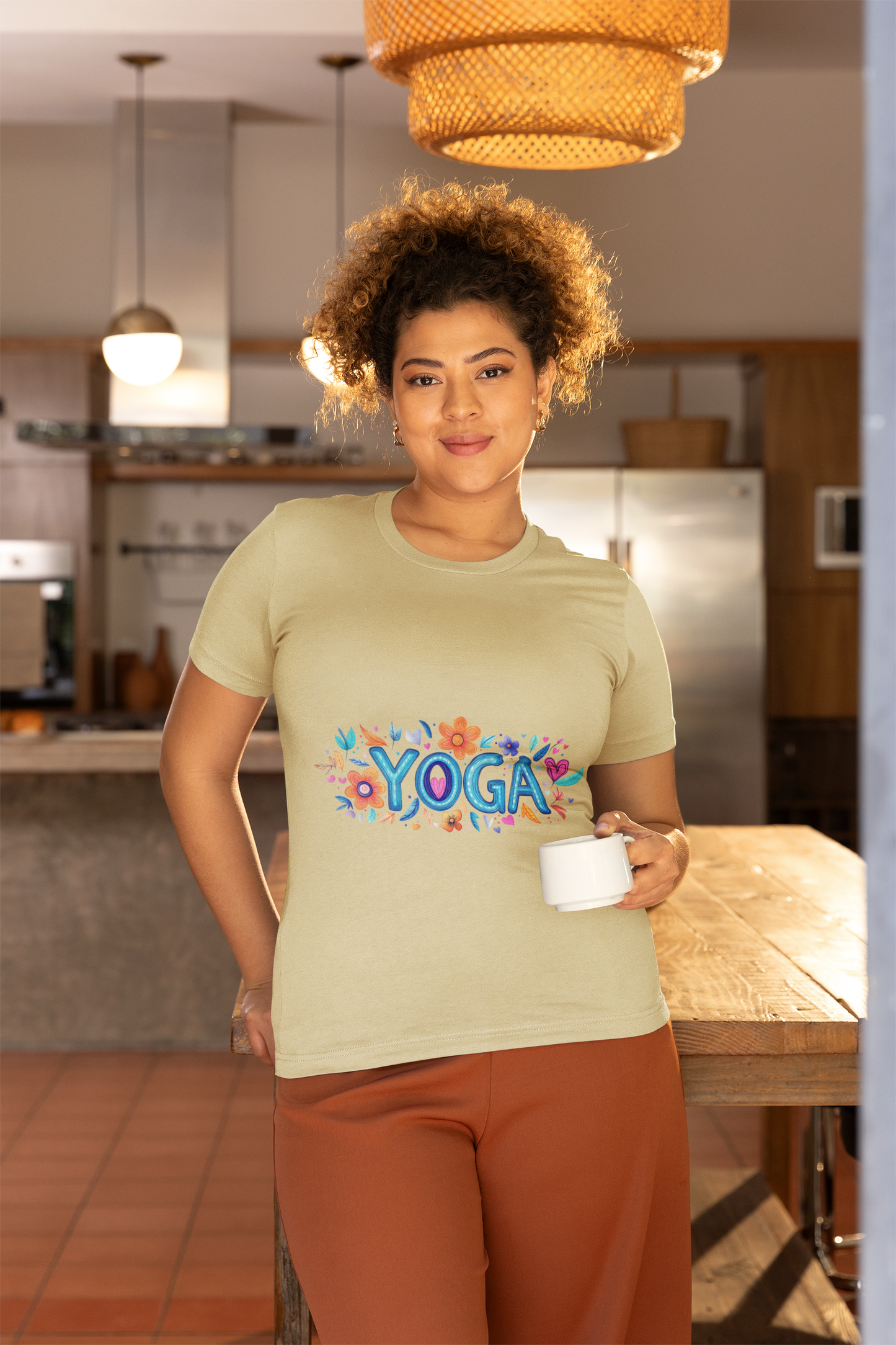 Colorful Yoga-Themed Unisex Tee for Yoga Lovers I Yoga T-Shirt I Gift for Yogis I Self-Care Meditation Apparel