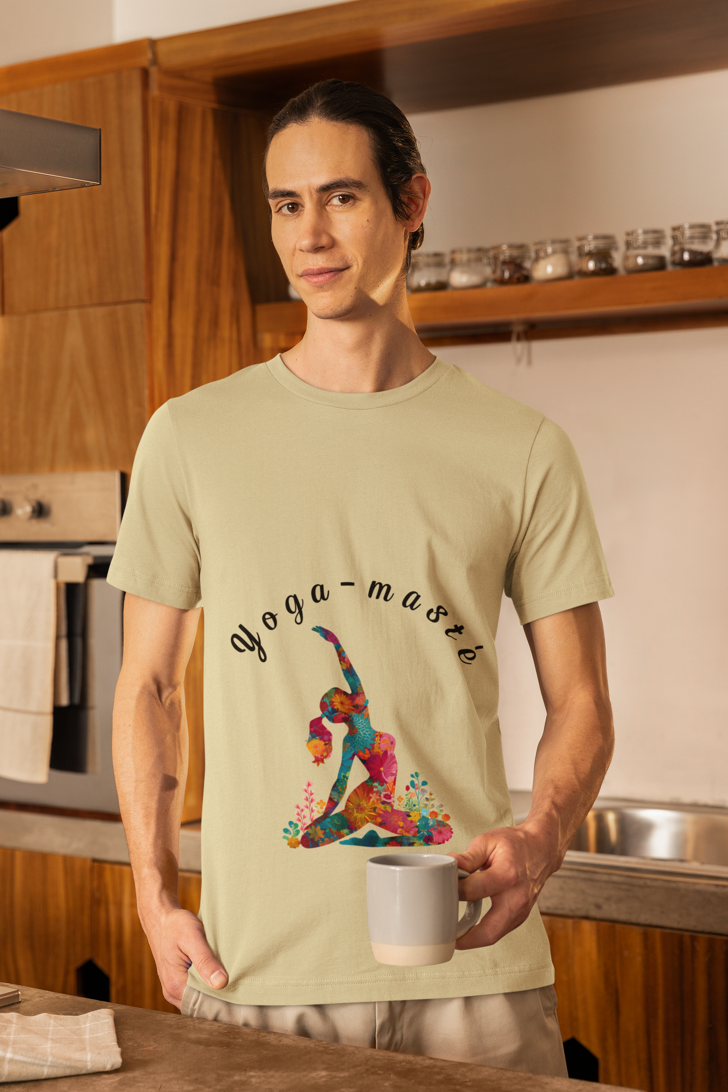 Yoga-Masté Unisex Tee I Vibrant Yoga T-Shirt I Perfect for Classes and Retreats I Gift for Yogis I Self-Care Meditation Apparel