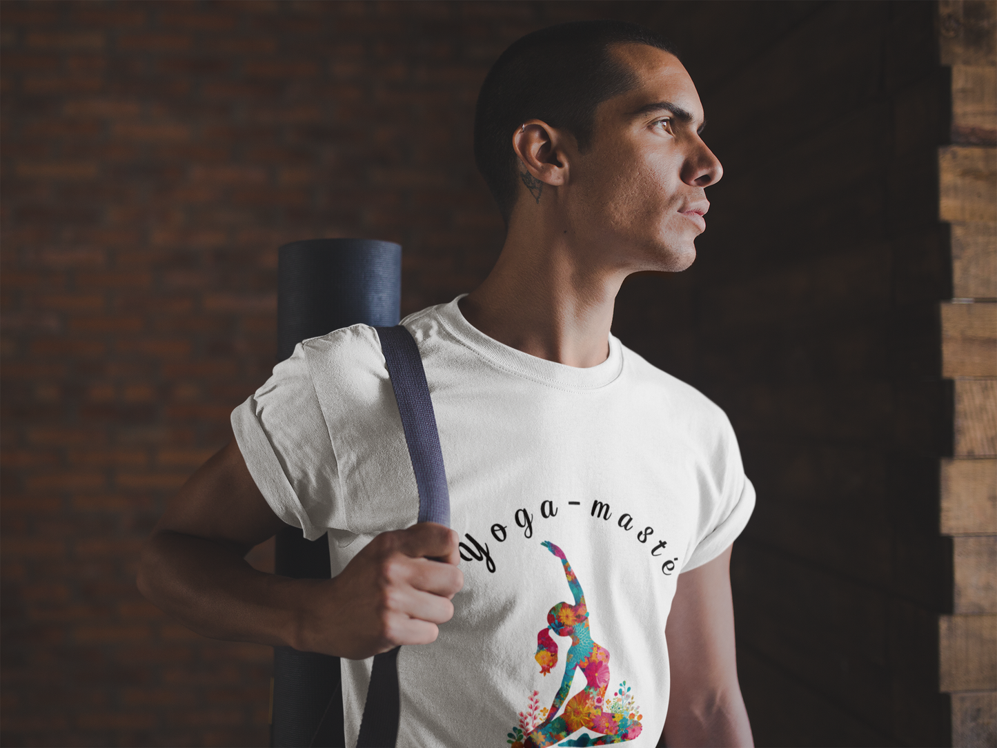 Yoga-Masté Unisex Tee I Vibrant Yoga T-Shirt I Perfect for Classes and Retreats I Gift for Yogis I Self-Care Meditation Apparel