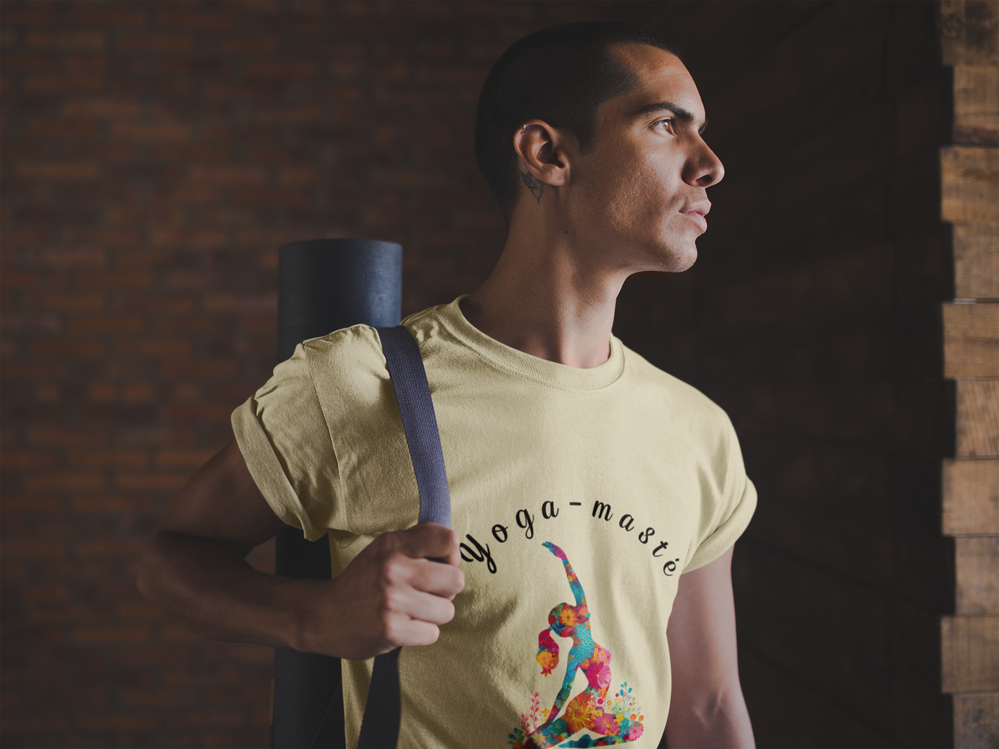 Yoga-Masté Unisex Tee I Vibrant Yoga T-Shirt I Perfect for Classes and Retreats I Gift for Yogis I Self-Care Meditation Apparel