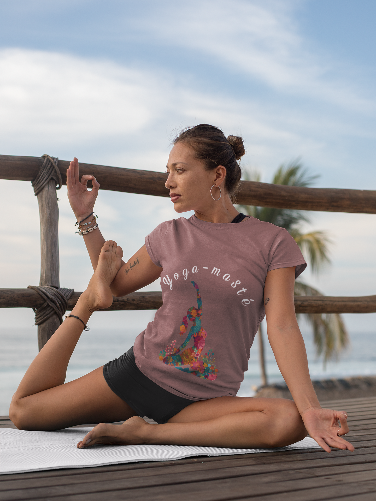 Yoga-Masté Unisex Tee I Vibrant Yoga T-Shirt I Perfect for Classes and Retreats I Gift for Yogis I Self-Care Meditation Apparel