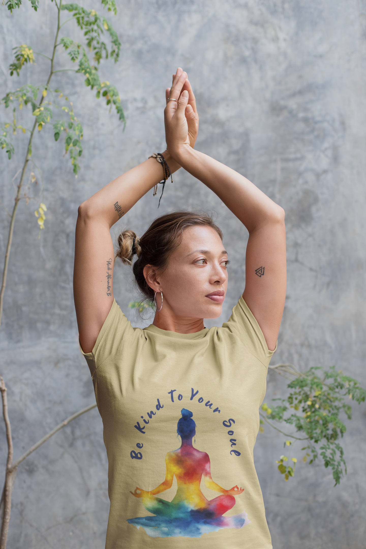 "Be Kind To Your Soul" Meditation Inspired Tee I Spiritual Yoga T- Shirt I Relaxation Mindfulness Apparel I Self-Care Clothing