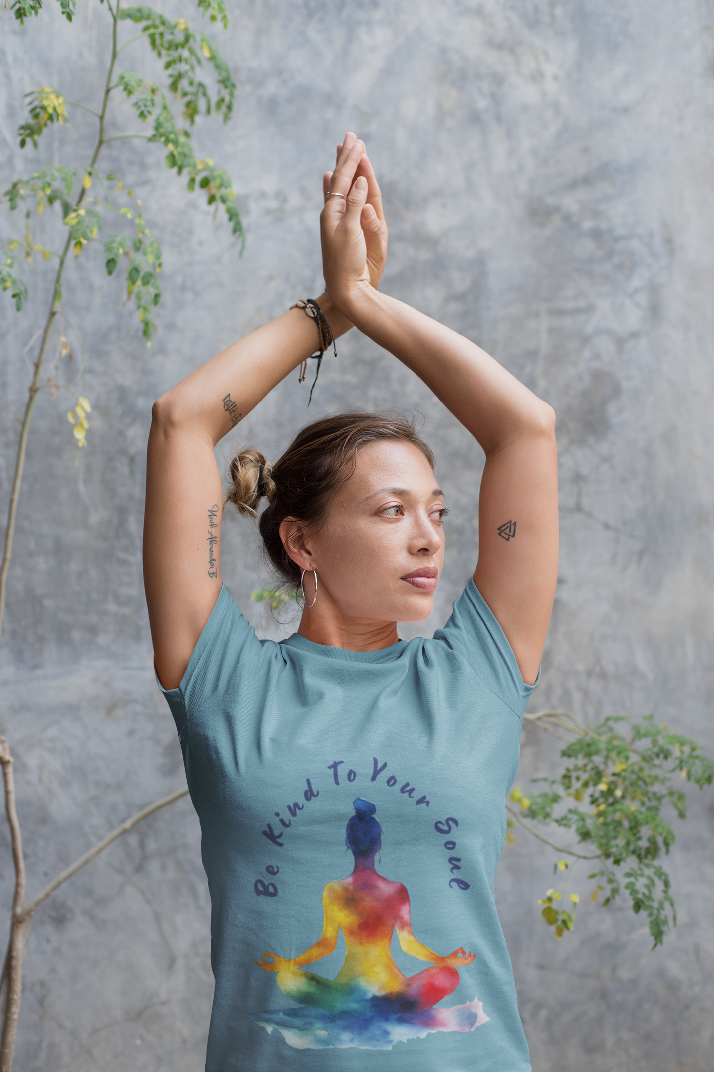 "Be Kind To Your Soul" Meditation Inspired Tee I Spiritual Yoga T- Shirt I Relaxation Mindfulness Apparel I Self-Care Clothing