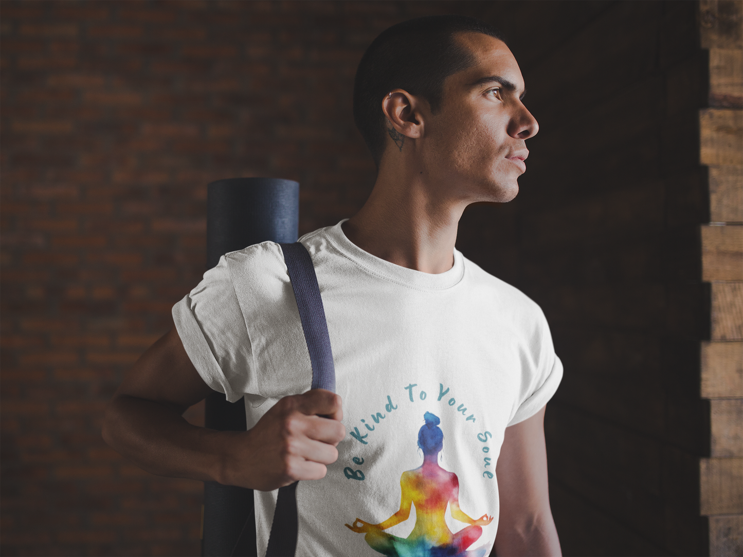 "Be Kind To Your Soul" Meditation Inspired Tee I Spiritual Yoga T- Shirt I Relaxation Mindfulness Apparel I Self-Care Clothing