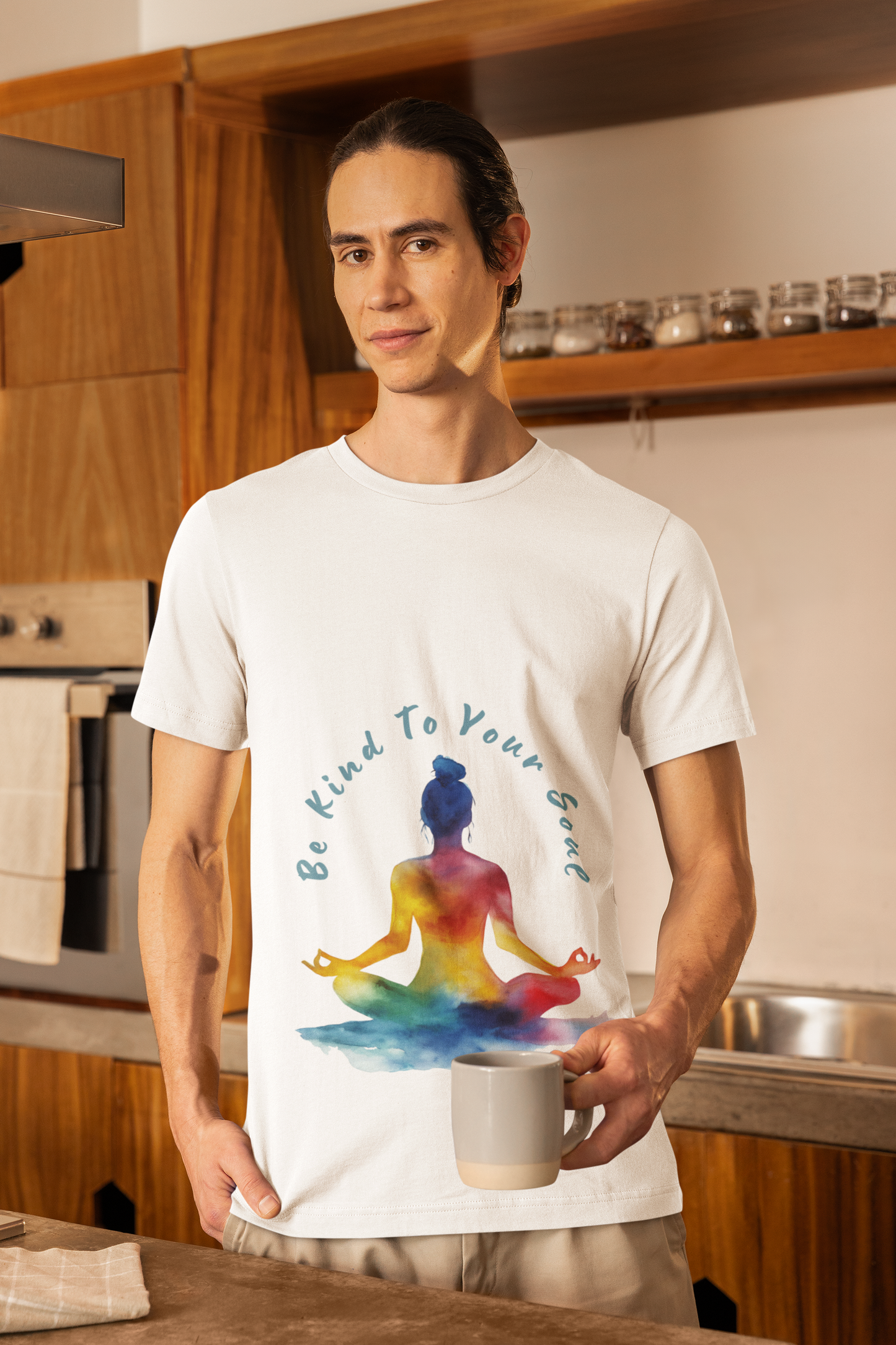 "Be Kind To Your Soul" Meditation Inspired Tee I Spiritual Yoga T- Shirt I Relaxation Mindfulness Apparel I Self-Care Clothing